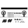Afbeeldingen van INTERSTEEL Schuifdeursysteem Wheel Top mat zwart 4501
