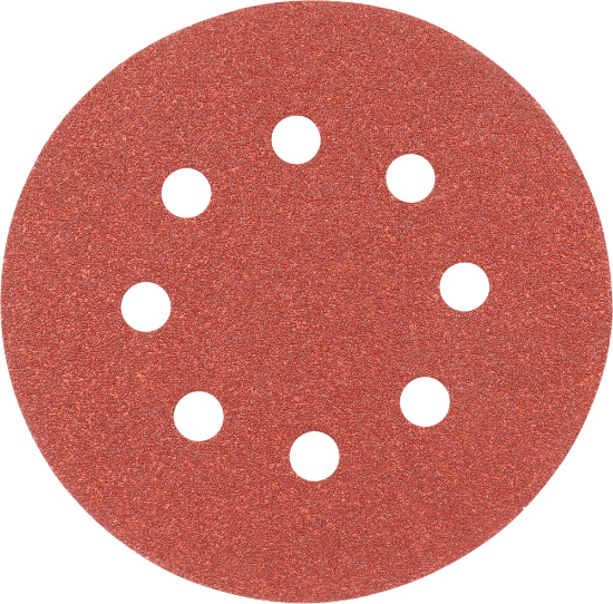 Afbeeldingen van Kelfort schuurschijf 125mm rood 10st 8 gaten