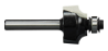 Afbeeldingen van Makita kwartrondfrees - Ø22,2x12,7mm radius 4,8mm met kogellager - schacht Ø6mm 2 beitels