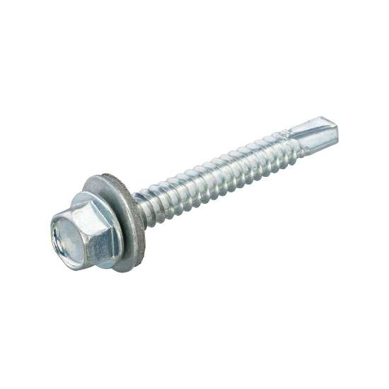 Afbeeldingen van DAK&GEVEL montageschroef zelfborend - Ø6.3x32mm SW-10 - zeskantkop verzinkt 