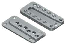 Afbeeldingen van GB blinde houtverbinding - 130x60x14mm 80x160mm - aluminium