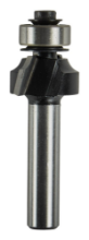 Afbeeldingen van Makita afrondfrees - Ø19x9,5mm radius 3,2mm met kogellager - schacht Ø8mm 2 beitels