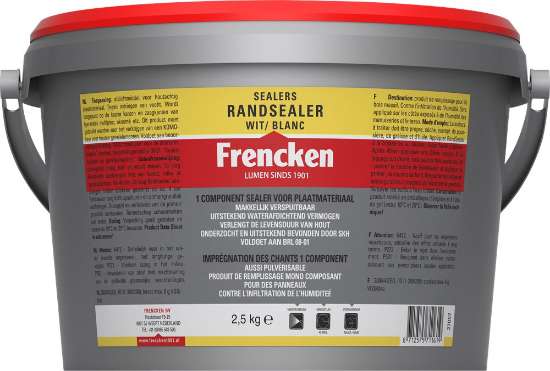 Afbeeldingen van Frencken Randsealer - 1 component 2.5kg - wit