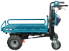 Afbeeldingen van Makita accu kruiwagen DCU604Z - 2x18V LXT - met rek zonder accu en lader in krat