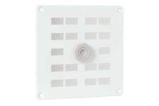 Afbeeldingen van ALU schuifrooster 160x160mm met gaas wit 