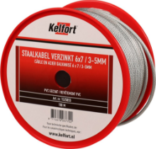 Afbeeldingen van Kelfort Staaldraadkabel pvc gecoa