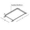 Afbeeldingen van GB matrand - 410x610 25x25x2 - zink magnesium