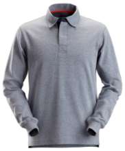 Afbeeldingen van Snickers rugbyshirt 2612-3400, Maat XS, gemeleerd blauwgrijs