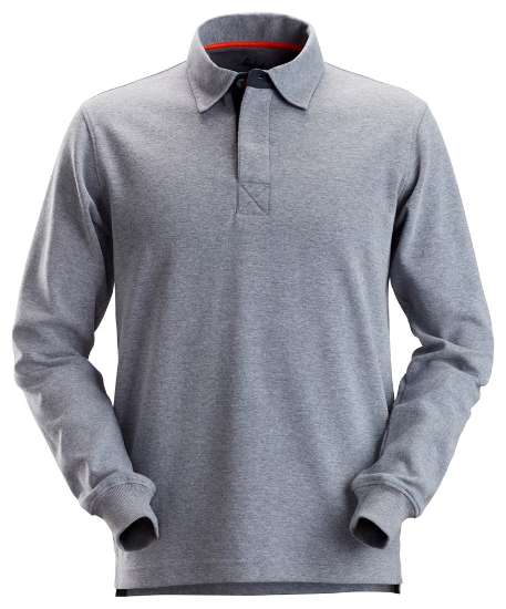 Afbeeldingen van Snickers rugbyshirt 2612-3400, Maat M, gemeleerd blauwgrijs