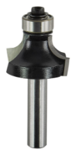 Afbeeldingen van Makita afrondfrees - Ø28,6x14,5mm radius 7,9mm met kogellager - schacht Ø8mm 2 beitels