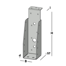 Afbeeldingen van GB Balkdrager GBS-KL 50x175 1,5 Sendzimir Verzinkt