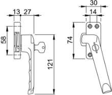 Afbeeldingen van Hoppe raamb. 5sg.f1 m/nok 013hns/446vw