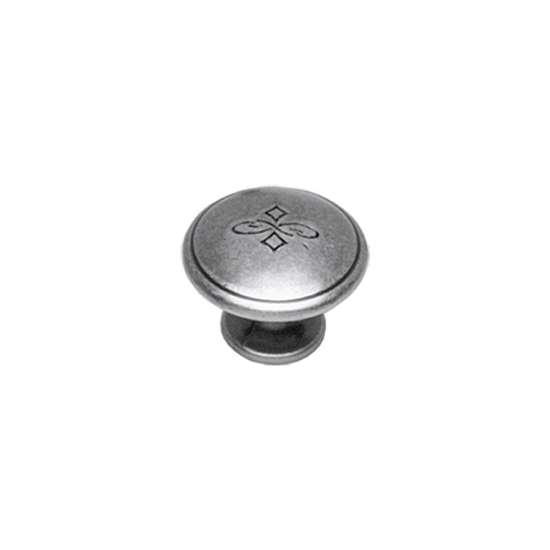Afbeeldingen van INTERSTEEL Meubelknop bloem ø 30 mm oud grijs 8479