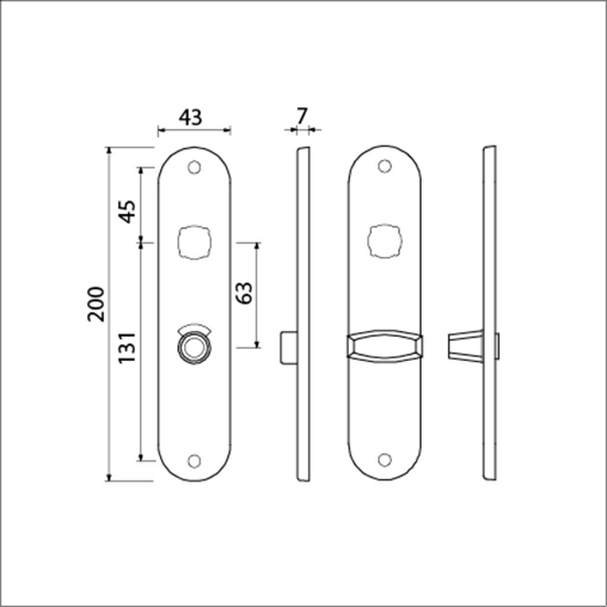 Afbeeldingen van Ami Langschild blind F-1 200/1/7