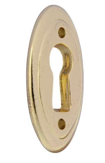 Afbeeldingen van Siro Sierschild metaal - boorafstand 22mm/L 37mm/H 3mm/B 19mm messing glanzend 
