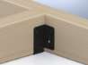Afbeeldingen van GB regeldrager - 46x73x1mm - epoxycoating zwart