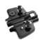 Afbeeldingen van Hettich Kruismontageplaat met directe hoogteverstelling, in obsidiaanzwart, Rijboring 37 x 32 mm, met euroschroeven (voor boringen ø 5 x 12 mm), dikte 1,5 mm