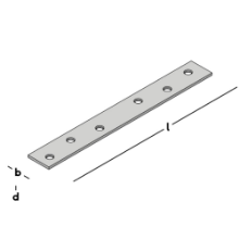 Afbeeldingen van GB Verbindingsplaat 157x20x2 Zink-Magnesium