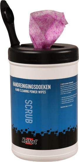 Afbeeldingen van Kelfort Handreinigersdoekjes - 90 stuks - met Scrub 