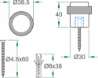 Afbeeldingen van Oxloc deurstoppers rvs