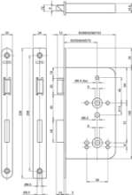 Afbeeldingen van Abloy toiletslot 2486 17U20 DR 1+3/2+4