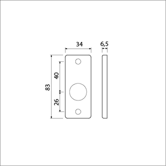 Afbeeldingen van Ami afdekrozet no.4 RH