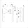 Afbeeldingen van Ami veiligheids duwersmalschildgarnituur 257/32/2 rotaveer Duwer 90/83 Links - PC72 56mm - F1 