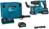 Afbeeldingen van Makita accu combihamer HR010GD201 XGT 40V Max 2x2,5 Ah accu - inclusief snellader en stofafzuiging in Mbox