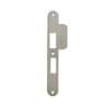 Afbeeldingen van INTERSTEEL Sluitplaat 192x25x1,5mm tbv 55pc SKG sluitkom, afgerond met korte lip, DIN links rvs 9508
