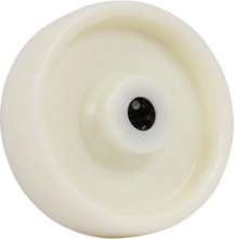 Afbeeldingen van Kelfort Wiel - Ø100mm (125kg) - Pvc met Rollager wit 