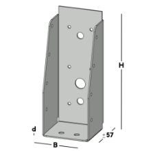 Afbeeldingen van GB Balkdrager GBS-ZL 59x156 1,5 Sendzimir Verzinkt Op=Op