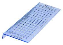 Afbeeldingen van Siro Boormal kunststof - L 288mm/H 17mm/B 74mm transparant blauw 