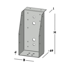 Afbeeldingen van GB Balkdrager GBS-KL 96x196 1,5 Sendzimir Verzinkt Op=Op