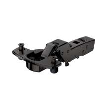 Afbeeldingen van Hettich Sensys scharnier voor dikke deuren, deurdikte tot 32 mm, met geïntegreerde demping (Sensys 8631i), in obsidiaanzwart, inliggend, Openingshoek  95°, met spreidpluggen (ø 10 x 11)