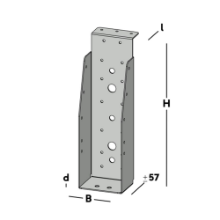 Afbeeldingen van GB Balkdrager GBS-KL 71x246 1,5 Sendzimir Verzinkt