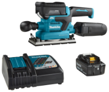 Afbeeldingen van Makita vlakschuurmachine DBO380RTJ - 18V 2x5.0 Ah accu - inclusief snellader in Mbox
