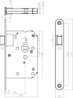 Afbeeldingen van INTERSTEEL Woningbouw loopslot rvs geborsteld 9542