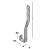 Afbeeldingen van GB Storm-anker 350x55x40 30x2 Verzinkt Band