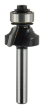 Afbeeldingen van Makita afrondfrees - Ø20,6x10mm radius 4mm met kogellager - schacht 6mm 2 beitels