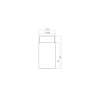 Afbeeldingen van INTERSTEEL Deurstop wandmontage 22x30mm kort rvs geborsteld 4421