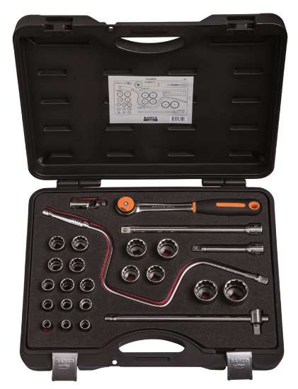 Afbeeldingen van Bahco doppenset 1/2'' 25 Delig