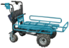 Afbeeldingen van Makita accu kruiwagen DCU604Z - 2x18V LXT - met rek zonder accu en lader in krat