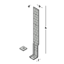 Afbeeldingen van GB HSB XL trekanker - 560x60x72x4 - DX51 SV-2