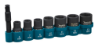 Afbeeldingen van Makita krachtdoppenset E-12289 - 1/4'' - 8 delig 