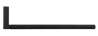 Afbeeldingen van Siro Garderobe element metaal - L 250mm/H 60mm/B 12mm mat zwart 