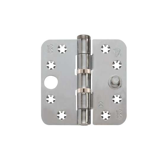 Afbeeldingen van Axa Veiligheids kogelscharnier - 3mm 89x89 - rondhoek ongemonteerd 