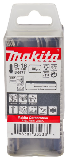 Afbeeldingen van Makita Decoupeerzgb Hout 75Mm T144D B-07711