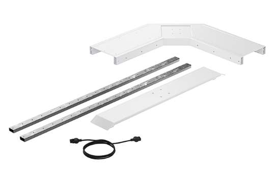 Afbeeldingen van Hettich LegaDrive Systems Tafelonderstelmodule 90°-hoek, wit