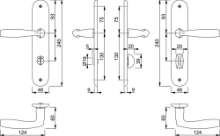 Afbeeldingen van Hoppe kruk + langschild  1515/273p f1