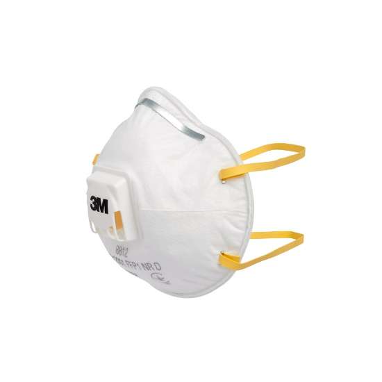 Afbeeldingen van 3M fijnstofmasker+ventiel FFP1 8812 per stuk